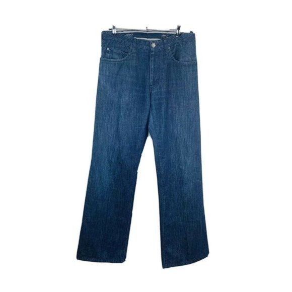 ARMANI COLLEZIONI Men’s Jeans Dark Wash Blue Denim Pants Size 38 Italy 35 inseam - Picture 3 of 12